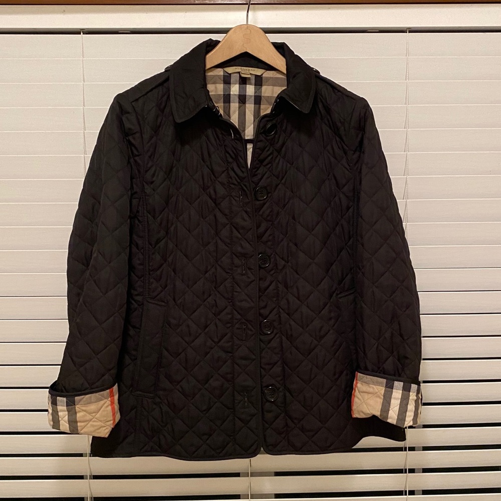 Burberry Black Quilted Jacket